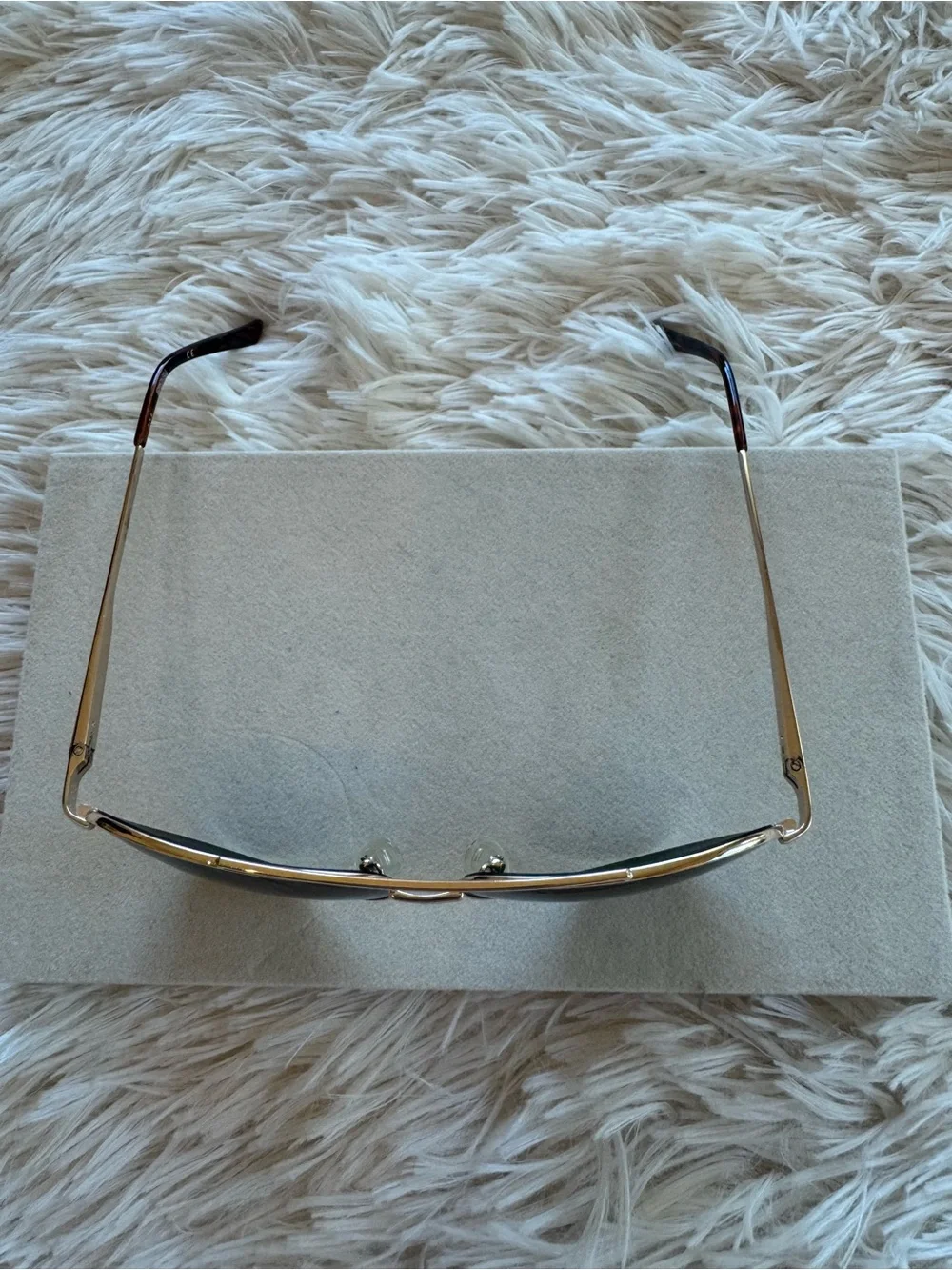 Kenneth Cole Gold Frame Unisex Aviator Sunglasses with Dark Lenses